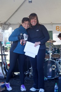 Charlotte Get Your Rear in Gear Co-Directors, Sue Falco (L) and Mary-Karen Bierman (R) at the 2012 Charlotte GYRIG.