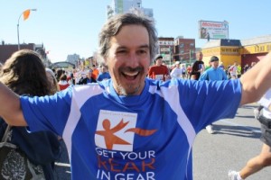 David Goodman at the NYC Marathon