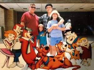 Randy Lopez and family at Universal Studios 2004