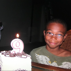 Michael Alex Robinson nine years old birthday