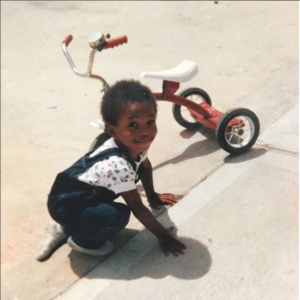 Michael Alex Robinson tricycle childhood