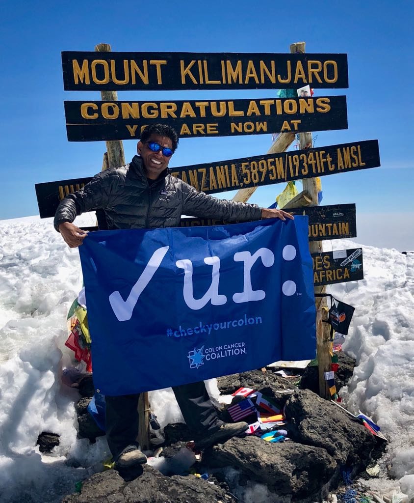 Gastroenterologist Dr. Sri Pothamsetty summits Mt. Kilimanjaro
