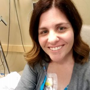 Christina at chemo