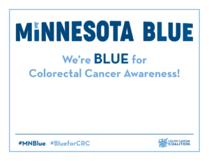 Minnesota BLUE Social Media Sign