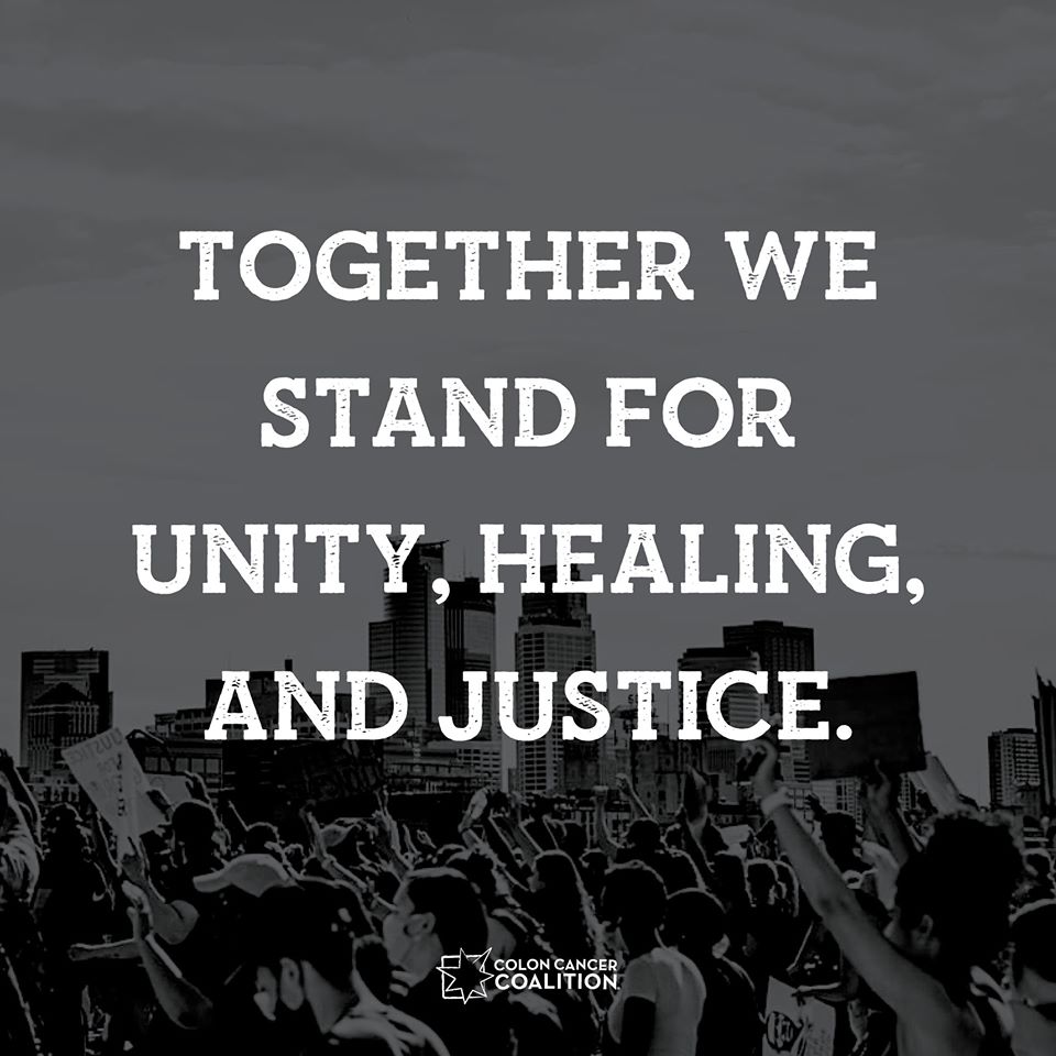 Together we stand for Unity, Healing, and Justice.