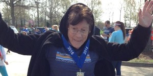 2016 Get Your Rear in Gear age group winner, 90 year old runner