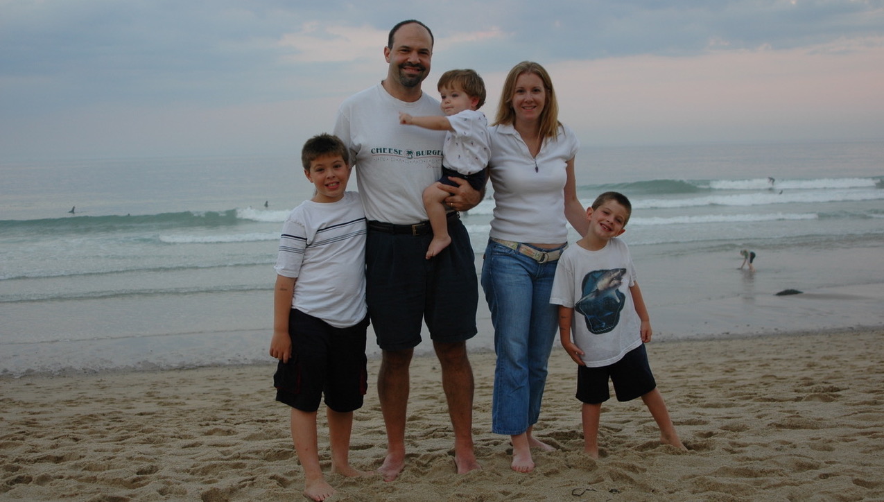 Zach Dubin family beach