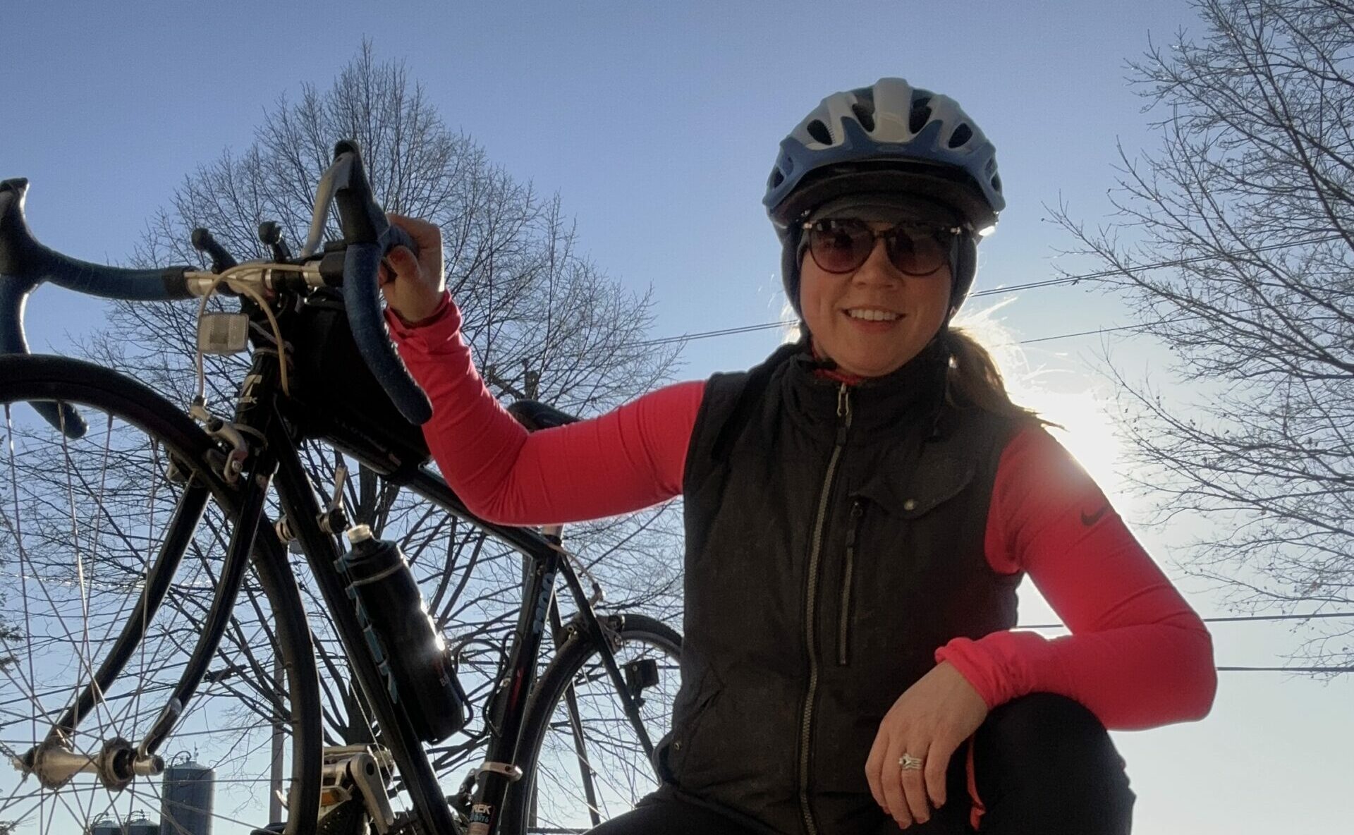 Meridith Schoessow Participates in Tour de Tush for her Father in Law